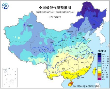 一股强冷空气影响中国中东部地区 新疆局地暴雪